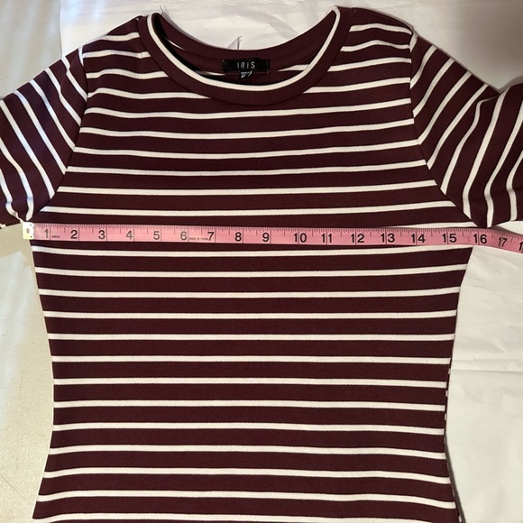 Iris Body Contour Dress With Stripes size medium - Picture 7 of 10